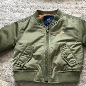 GAP Kids Olive Green Bomber Jacket